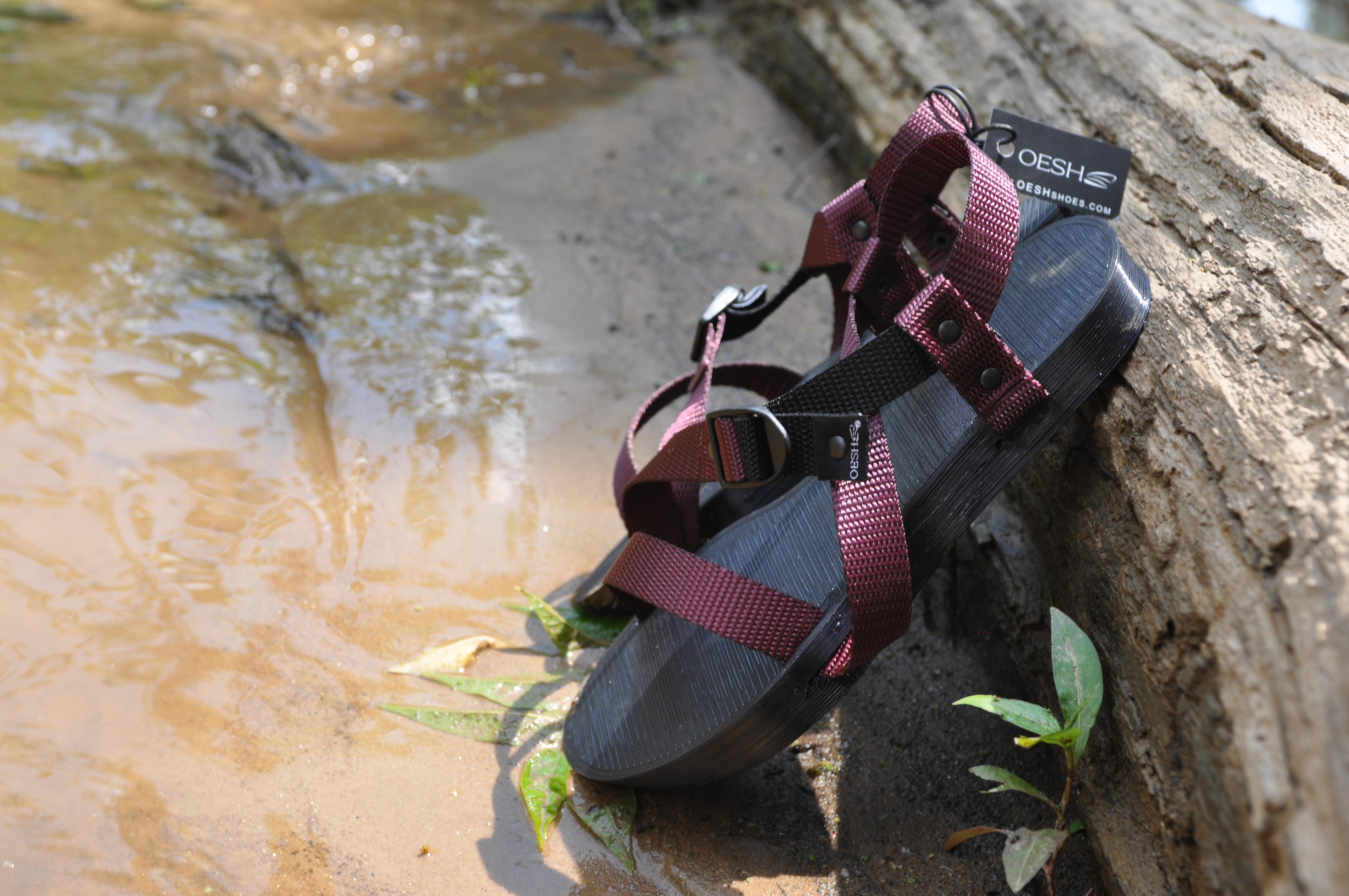Maroon Athena Sandals- OESH