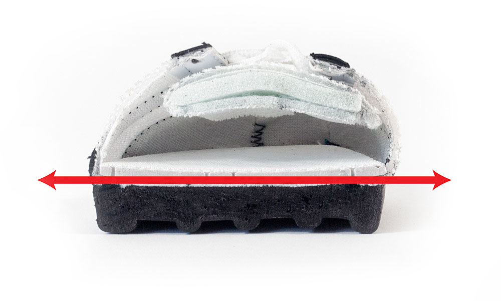 Cutaway front La Vida Shoes for Morton’s Neuroma Knee Pain
